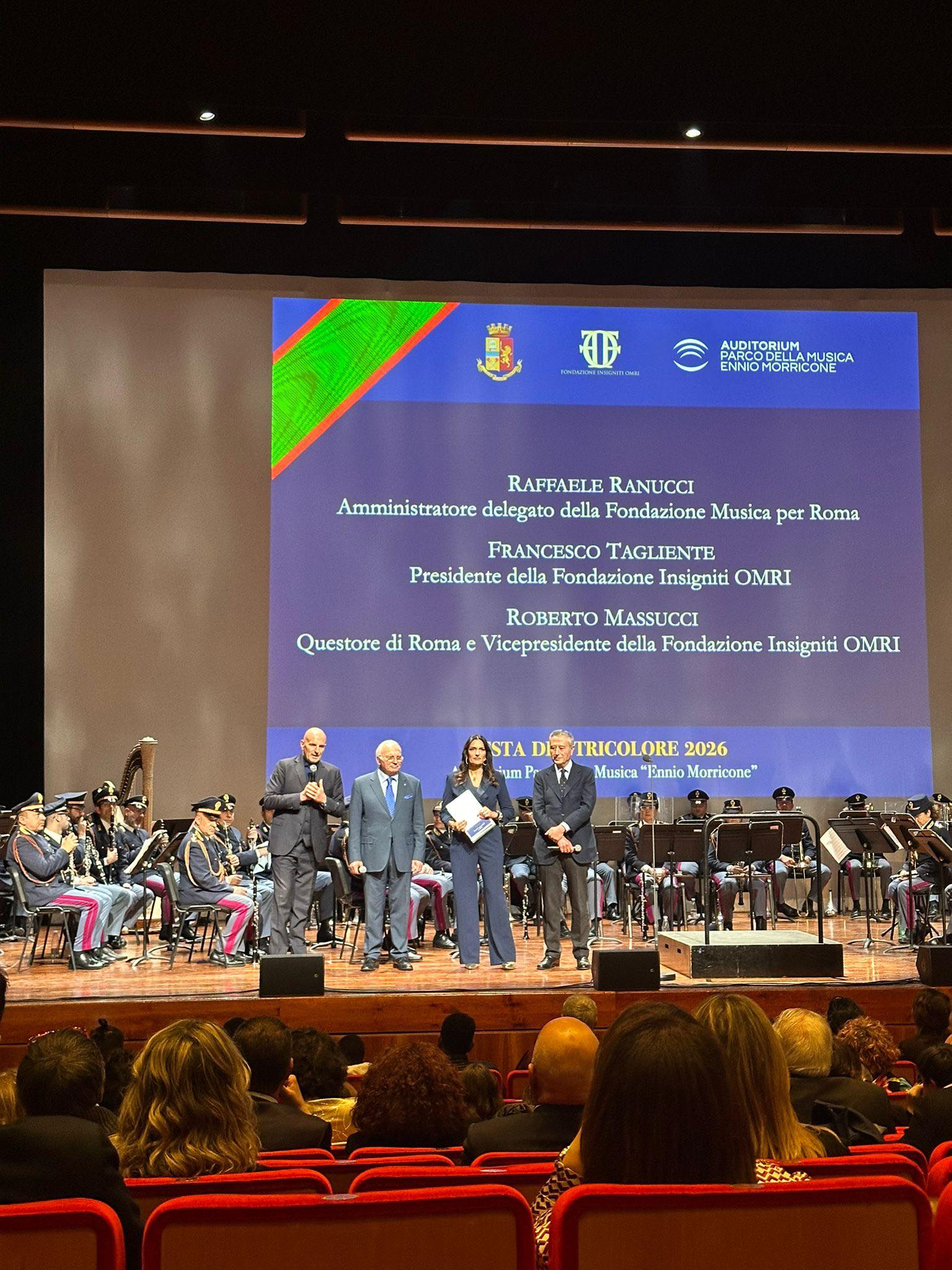Grande successo per le celebrazioni della Festa del Tricolore organizzate dalla Fondazione Insigniti OMRI